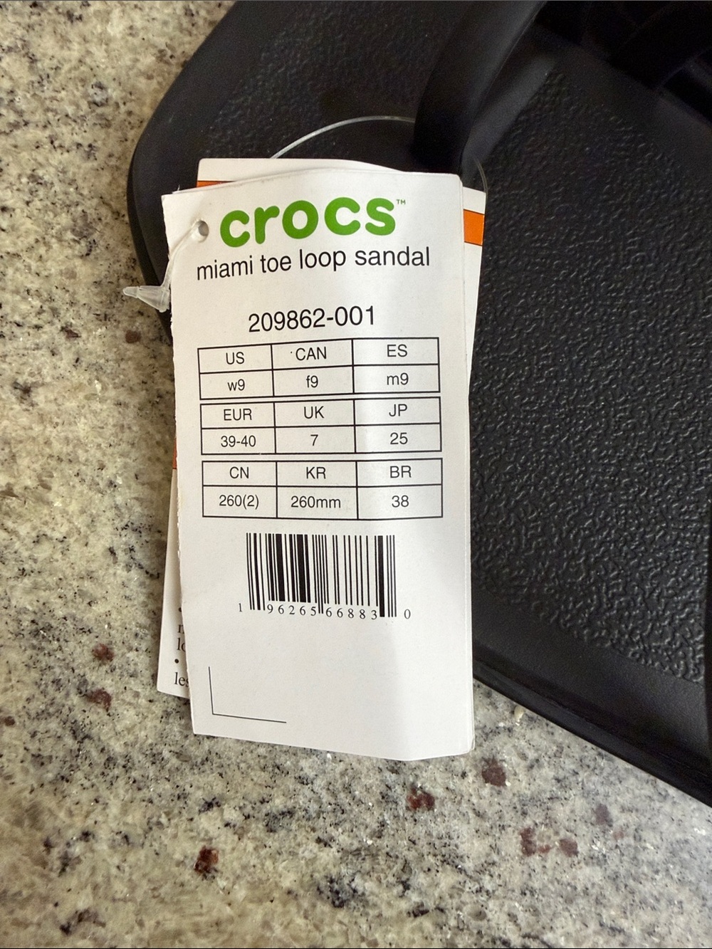 CROCS Black Double-Strap Slide Sandals - Picture 3 of 3